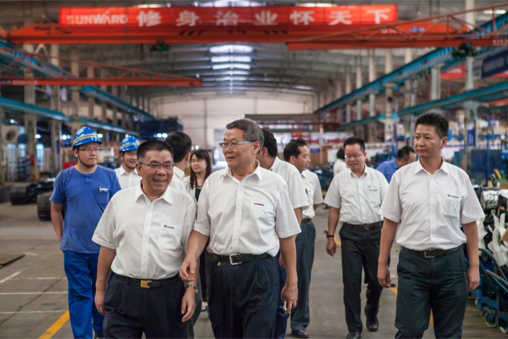 柳工集团曾光安董事长一行PA视讯平台考察交流