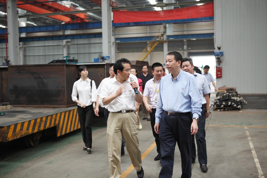 长沙市委常委文树勋一行调研PA视讯平台