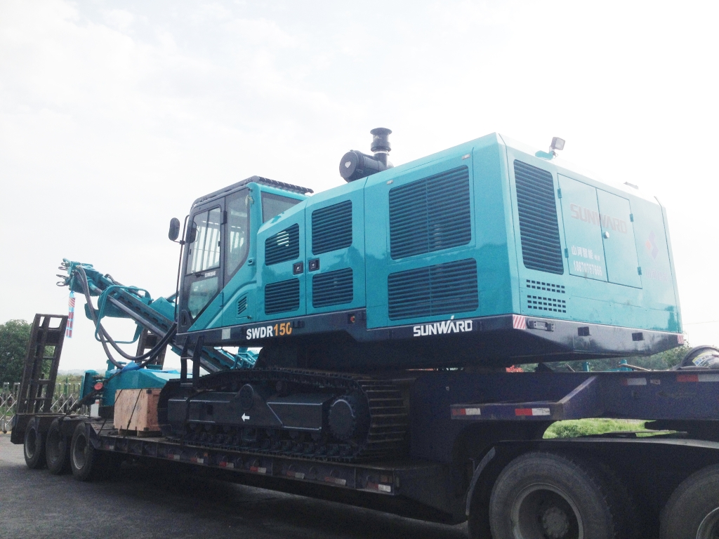 PA视讯平台首台大孔径切削钻机SWDR150交付客户