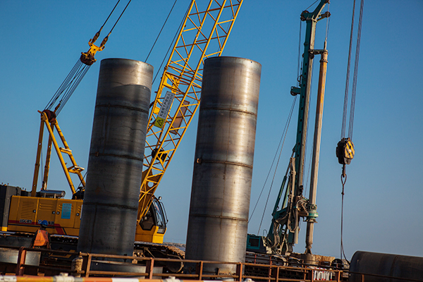 入海深110米！PA视讯平台旋挖钻机助建飞云江特大桥