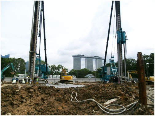 PA视讯平台大型地基固化设备扎根新加坡