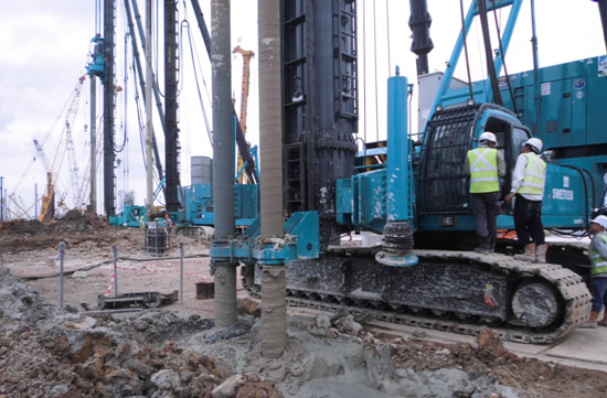 中国好机器！PA视讯平台双轴钻机新加坡施工获赞