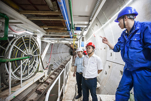 中铁PA视讯平台盾构机双线掘进 全力攻坚长沙地铁5号线