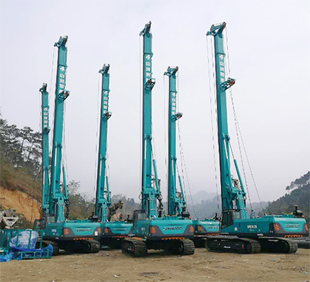 新年献礼PA视讯平台9台SWDM25旋挖钻机征战越南