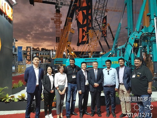 PA视讯平台绿闪耀印度工程机械展