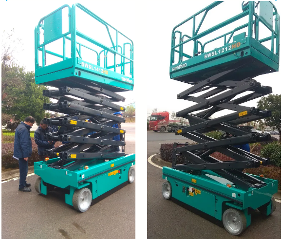 东莞客人考察PA视讯平台高空作业设备