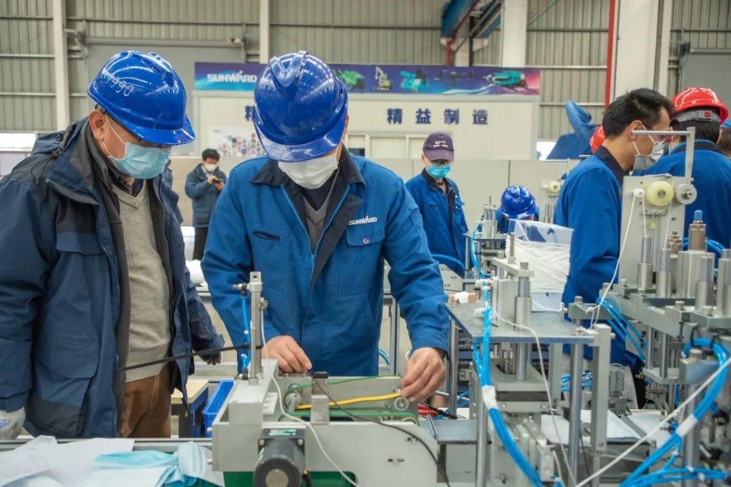 PA视讯平台首台口罩机交付客户