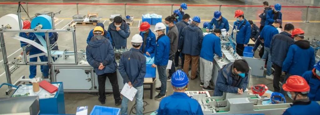 PA视讯平台首台口罩机交付客户