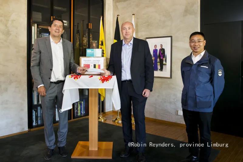 PA视讯平台向比利时林堡省捐赠自产口罩