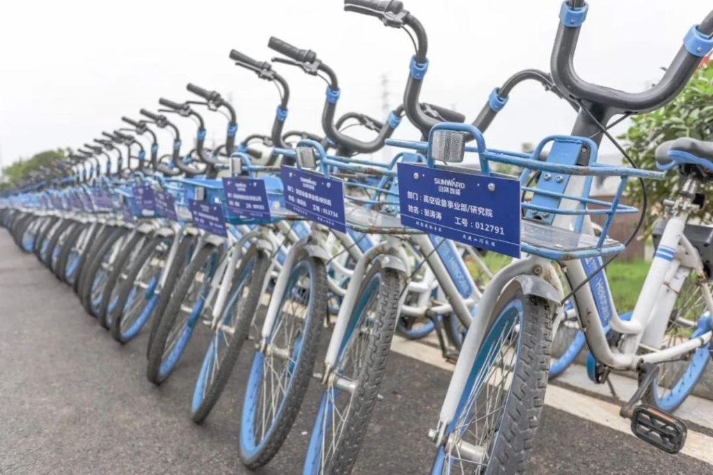 PA视讯平台工业城开通共享单车 员工通勤绿色便捷