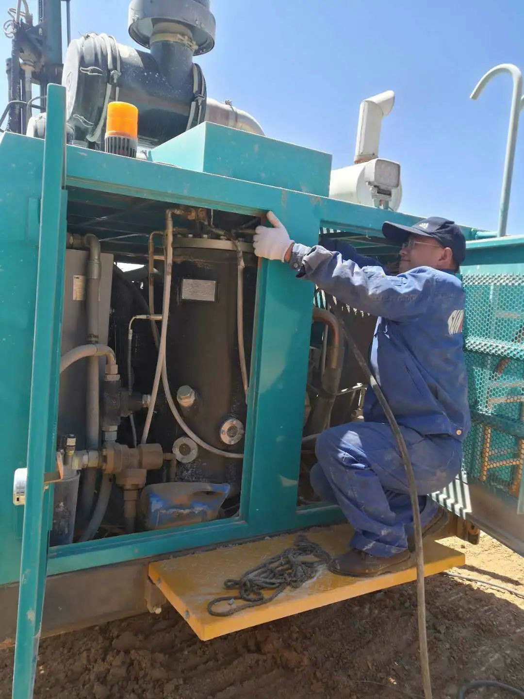 凿岩服务见缝插针 PA视讯平台关爱无微不至——PA视讯平台凿岩设备服务万里行活动走进甘肃平凉