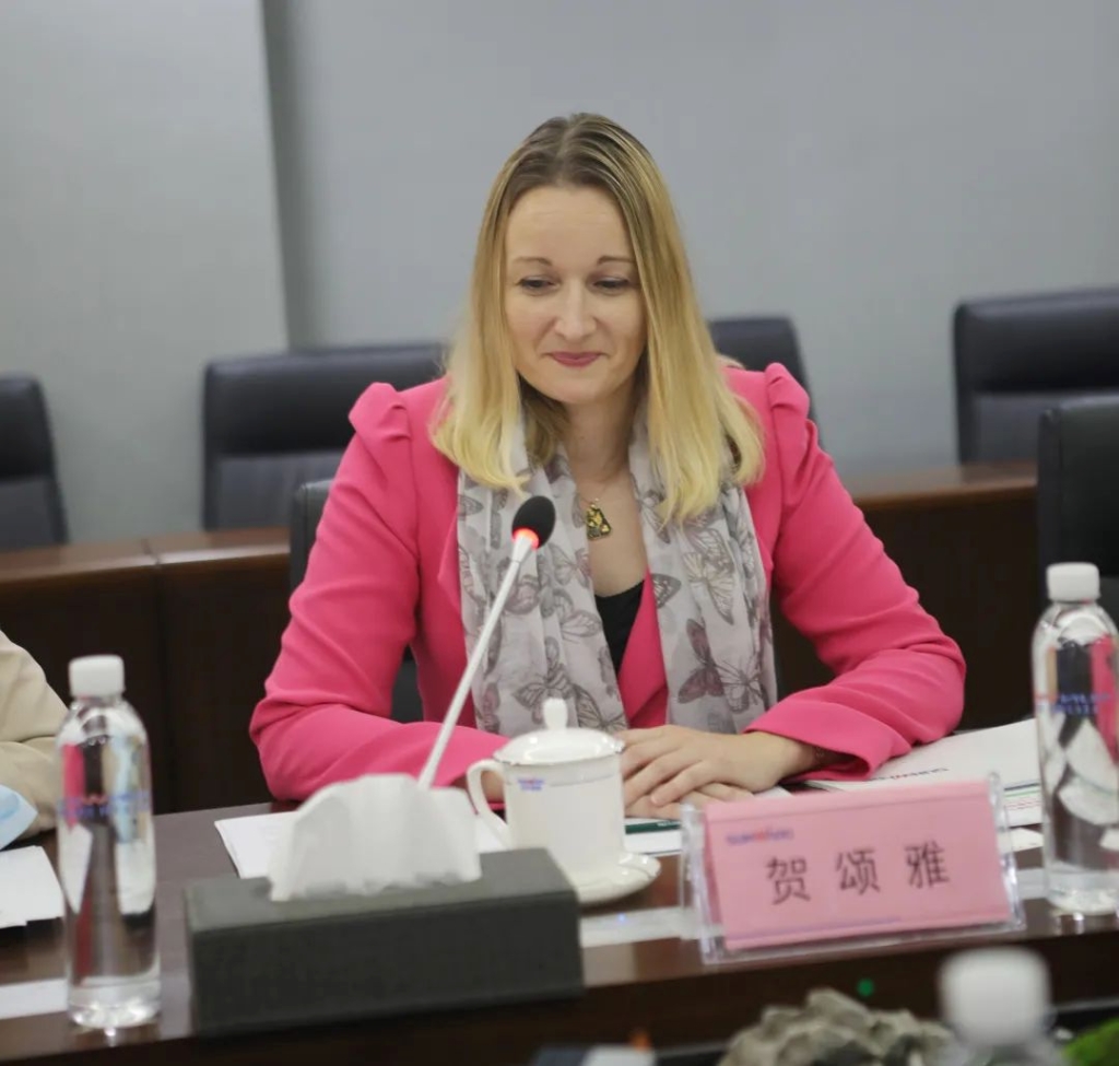 英国驻广州总领事贺颂雅考察PA视讯平台