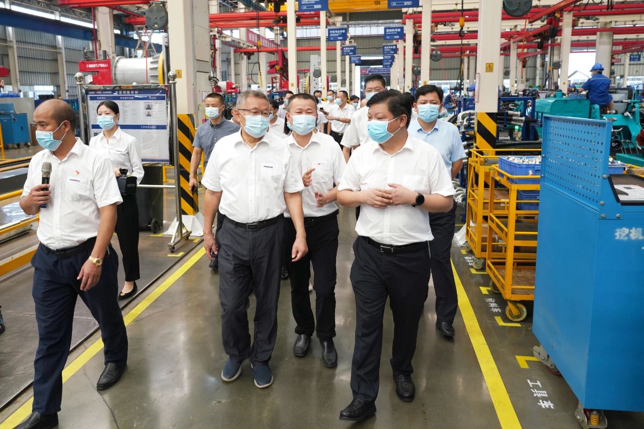 长沙县委书记付旭明调研PA视讯平台