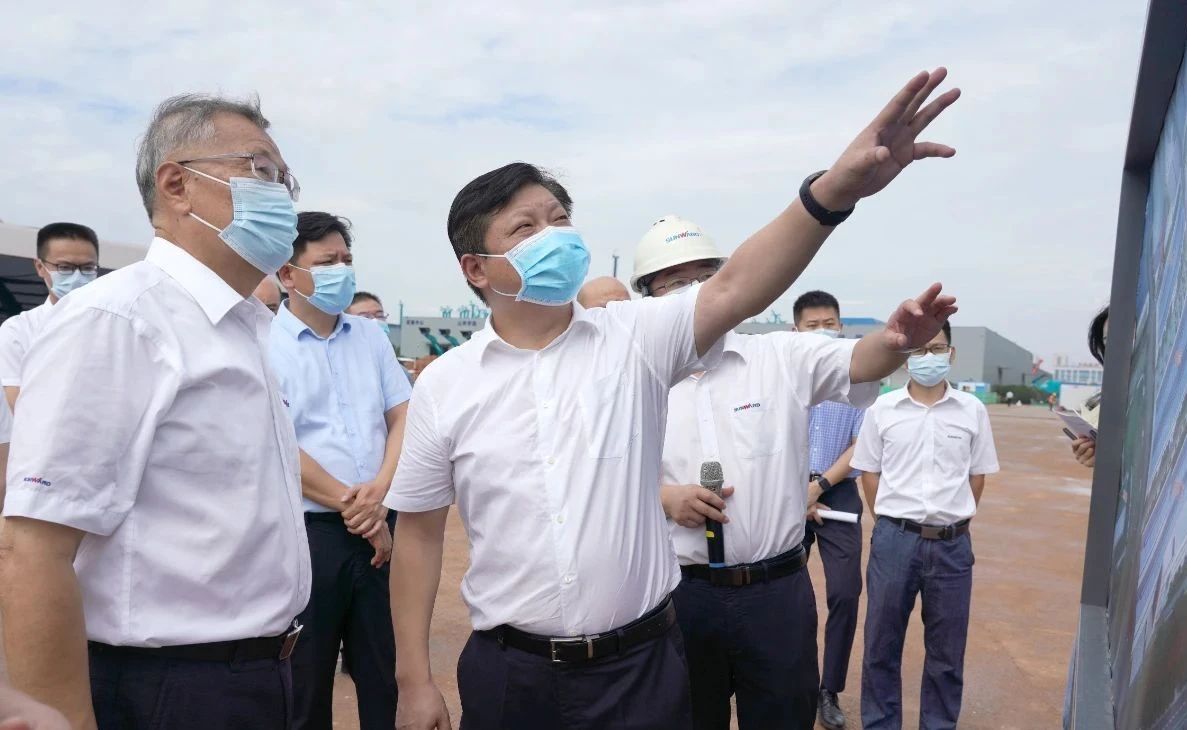 长沙县委书记付旭明调研PA视讯平台