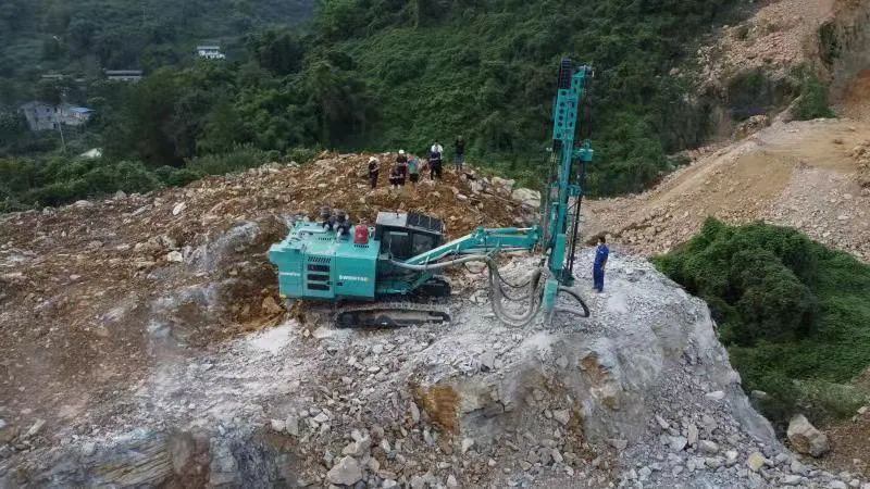 助力绿色矿山建设，PA视讯平台“凿岩先锋”SWDH系列顶锤钻机大展身手