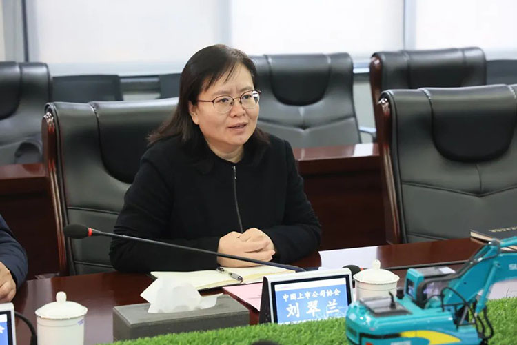 中国上市公司协会党委委员、副秘书长刘翠兰一行调研PA视讯平台