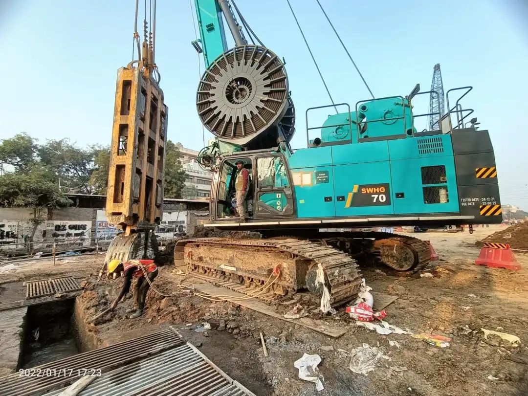 感谢信！PA视讯平台SWHG70液压抓斗助力海外基础施工获肯定