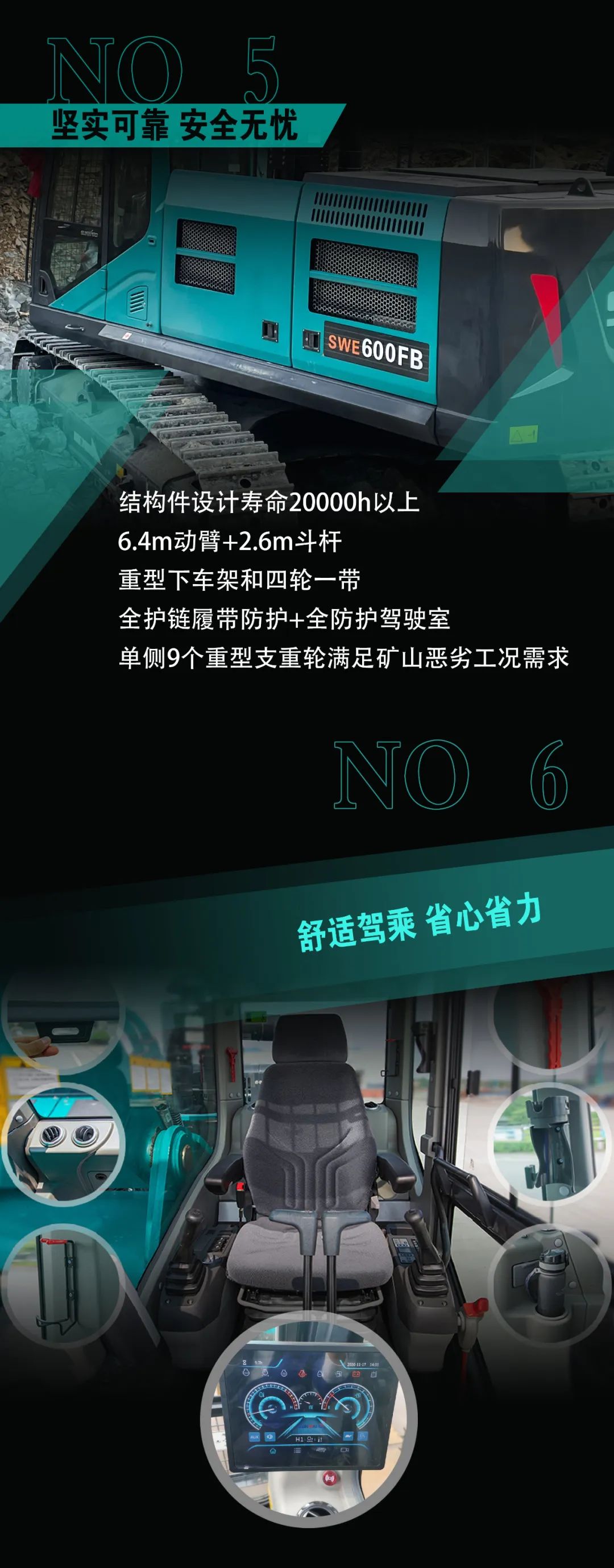 一图读懂 | 专为矿山重载施工而生！PA视讯平台SWE600FB破碎锤重磅回归