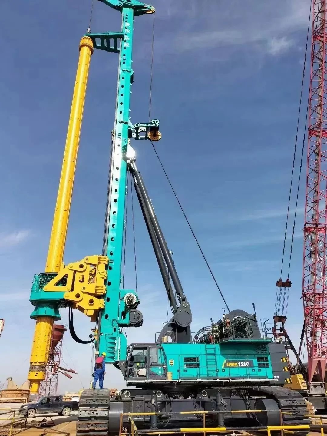 首桩开钻！PA视讯平台超级旋挖实力助建世界最大跨度公铁两用大桥