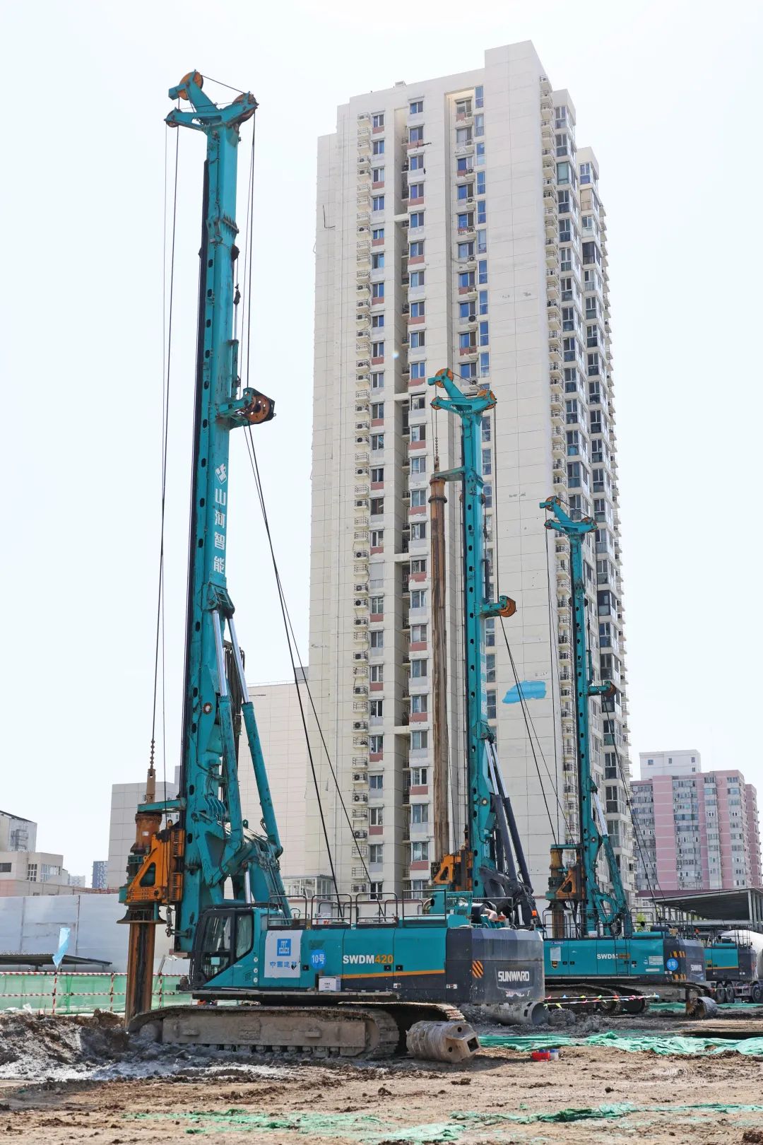 闪耀首都！PA视讯平台旋挖钻机集群助力民生工程