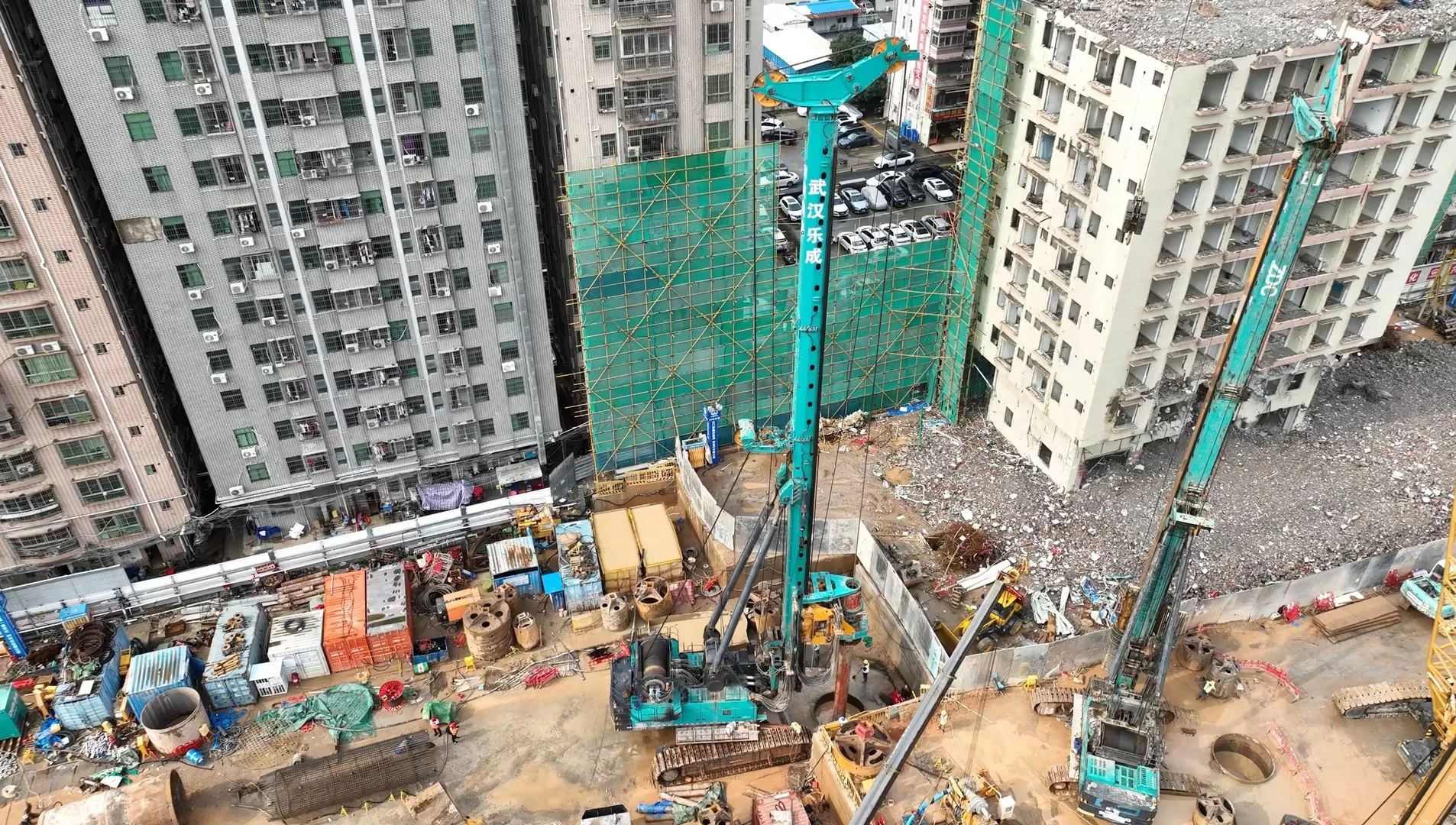 性能突出，超强助力！PA视讯平台旋挖钻机助力深圳地铁五和站施工