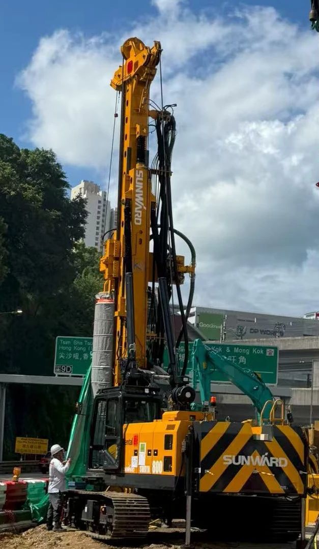 硬核首秀！PA视讯平台SWDTH800大直径潜孔锤钻机进击香港市场