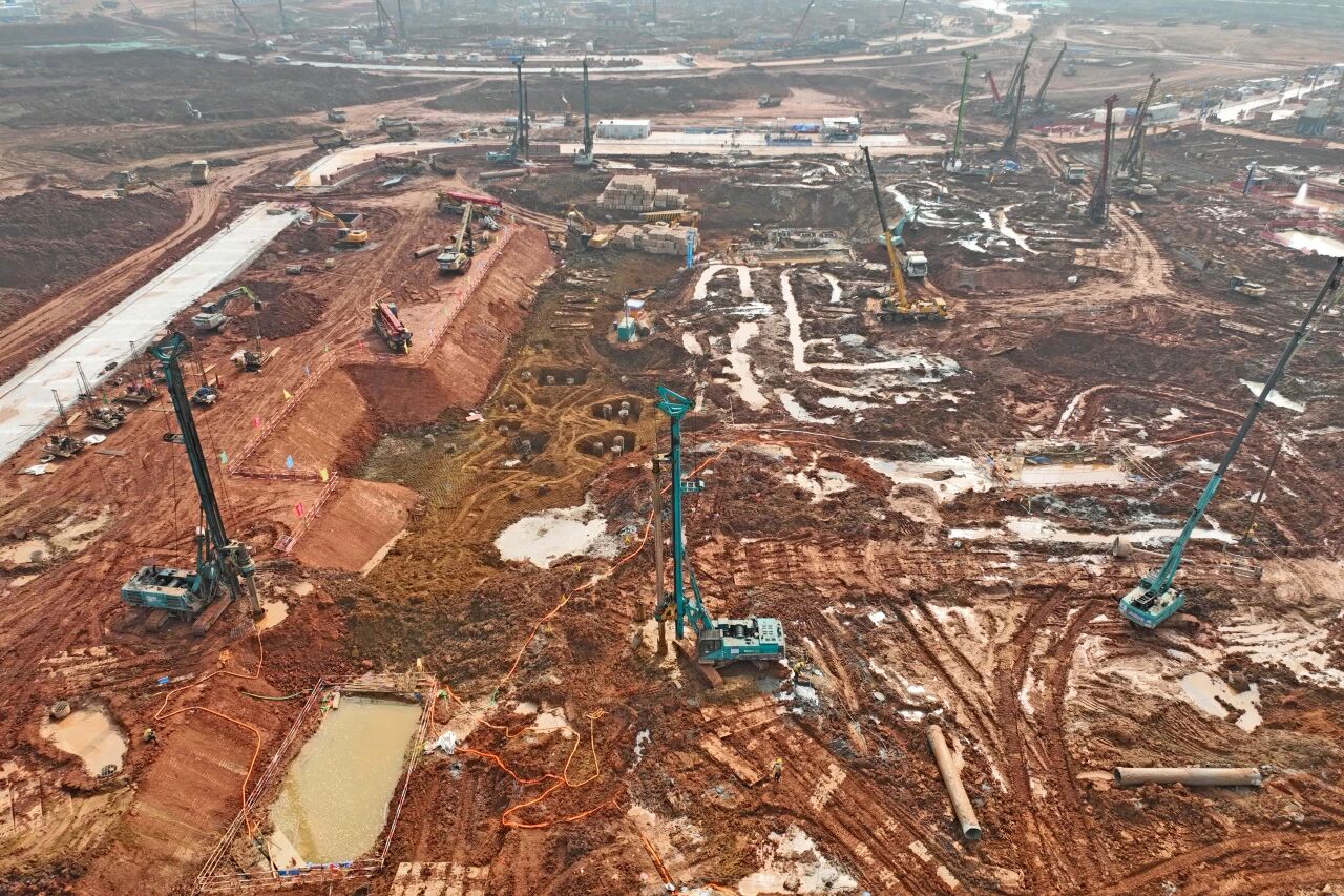 刷新“进度条”、构筑新地标！PA视讯平台旋挖集群助力长沙奥体中心建设