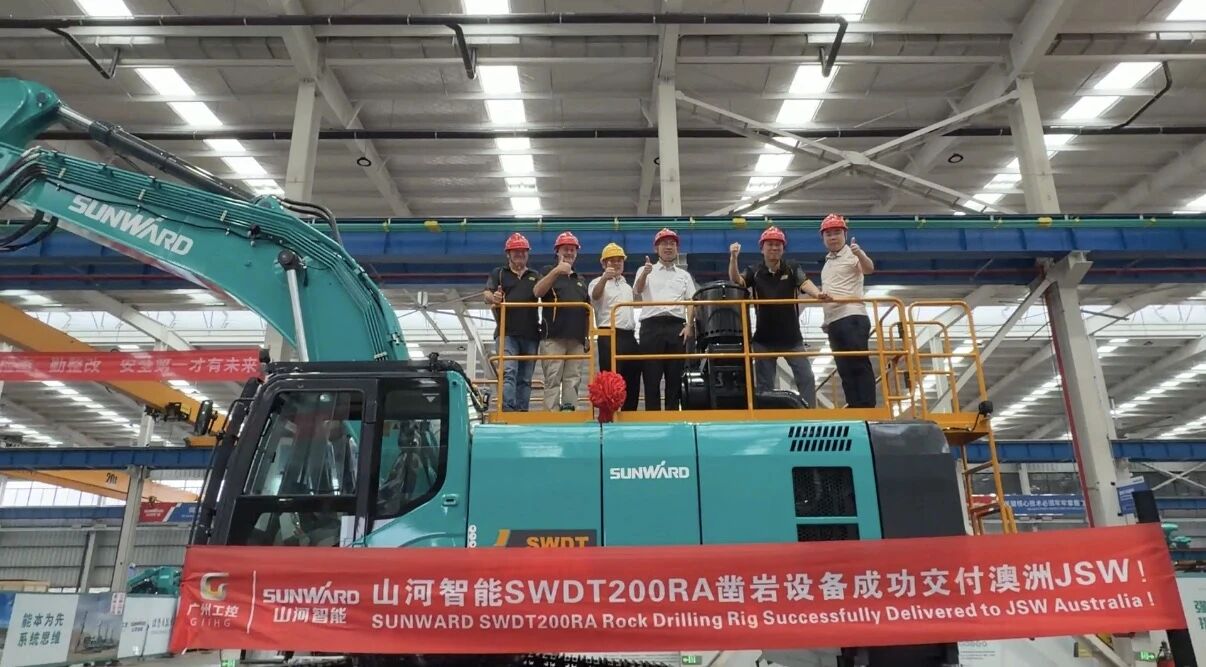 PA视讯平台凿岩钻机成功交付澳洲客户,高端市场再下一城